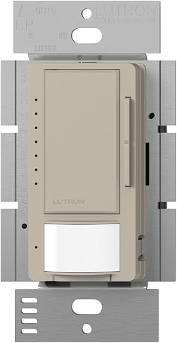 Vista 13 de Lutron Maestro LED+ Sensor de atenuación y vacío, un solo polo y multiubicación, MSCL-VP153M-BL, color negro