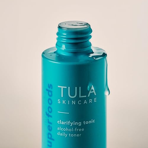 Miniatura 6 de TULA Skin Care - Tónico clarificador diario sin alcohol, tóner facial de viaje para exfoliar y apretar suavemente los poros, contiene hamamelis y
