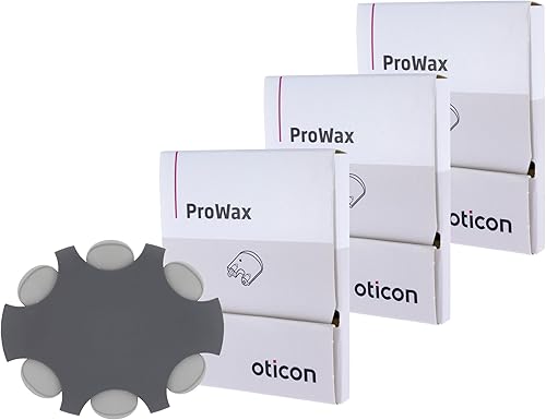 Oticon ProWax - Protectores de cera de filtro, repuesto OEM para suministros de audífonos Earmolds Oticon, accesorios originales de moldes