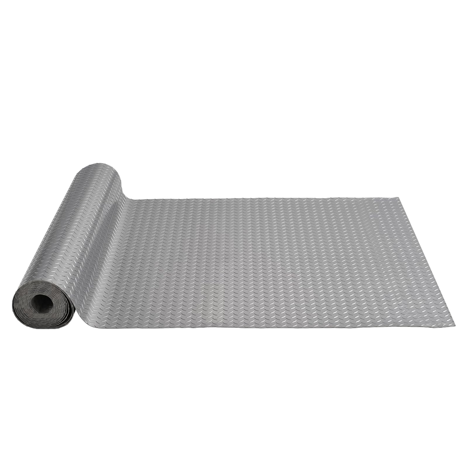 Genérico Alfombrilla Antideslizante de Alta Resistencia de 1,2 m x 3 m con Textura de Diamante, 1,5 mm de Grosor, fácil de Cortar, Ideal para garajes, talleres, Cajas de Herramientas y remolques. ALM