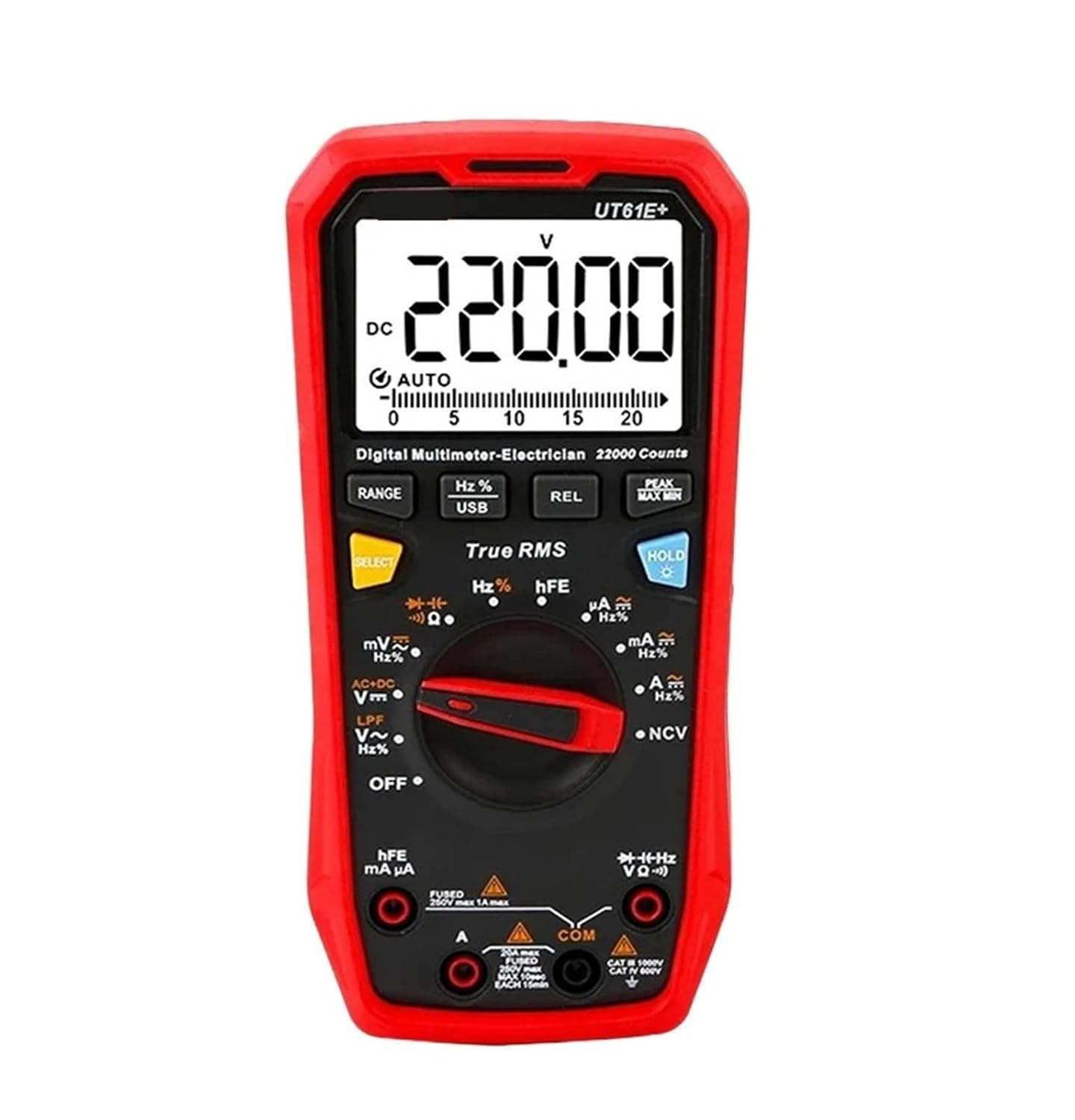 UT89XD UT890C UT61E Multimeter Digital Polymer Tester Voltmeter(UT890D Plus)