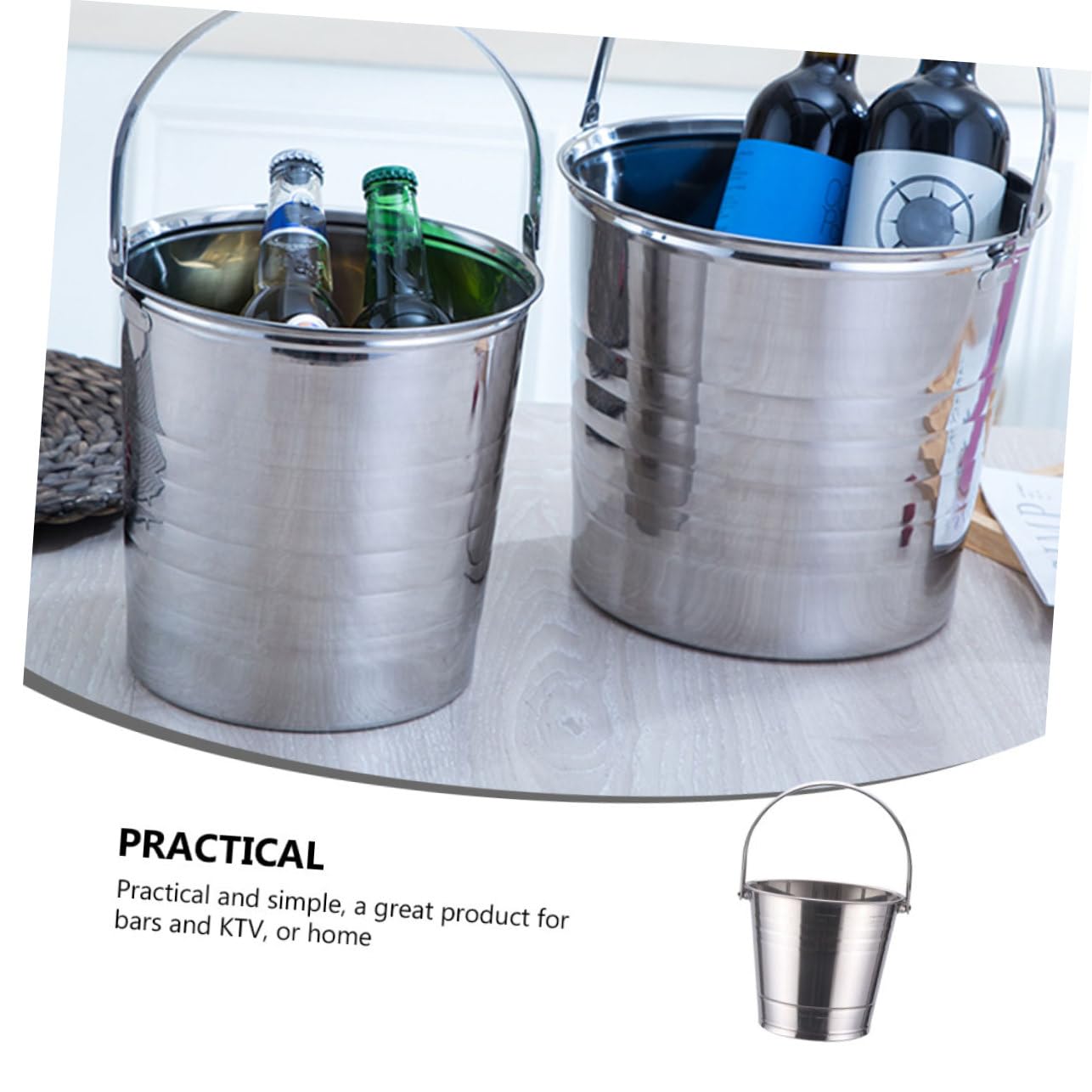 Cabilock 2 Piezas Cubo de Hielo de Acero Inoxidable enfriamiento de Cerveza Fabricante de Hielo de guijarros Bol Ice Cube Barril de Cerveza Cubo de Hielo de Bebidas Cubo de Cerveza de Hielo