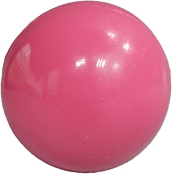 Rubber Bouncy Ball Dog Toy M Pink