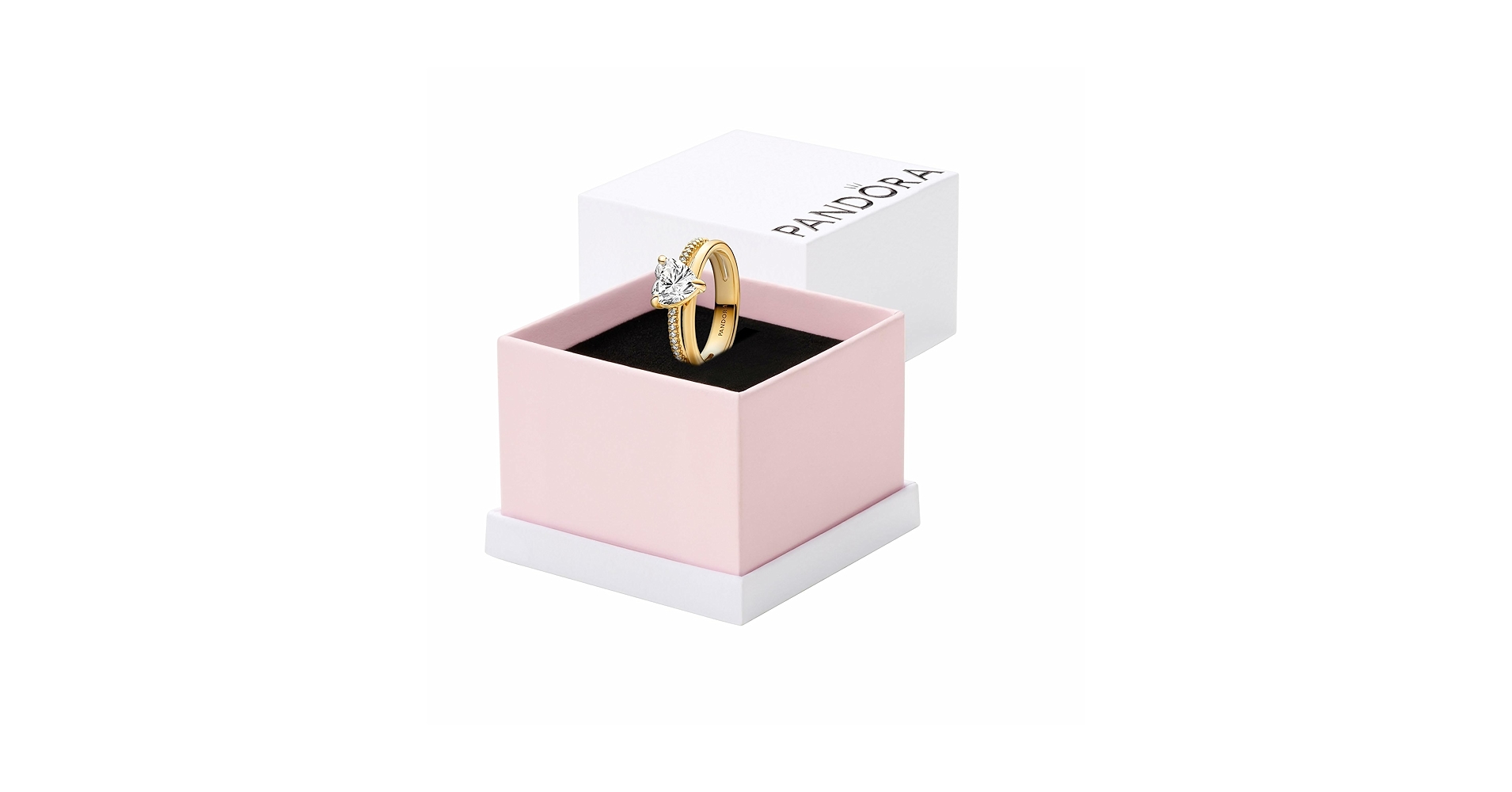 ハート型ゴールドリング 5g Amazon.com: PANDORA Timeless Double Band Heart Ring - 14K