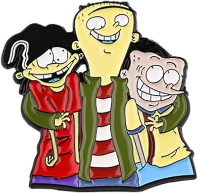 Edd And Eddy Cartoon Character Metal Enamel 1 Inch Tall Pin