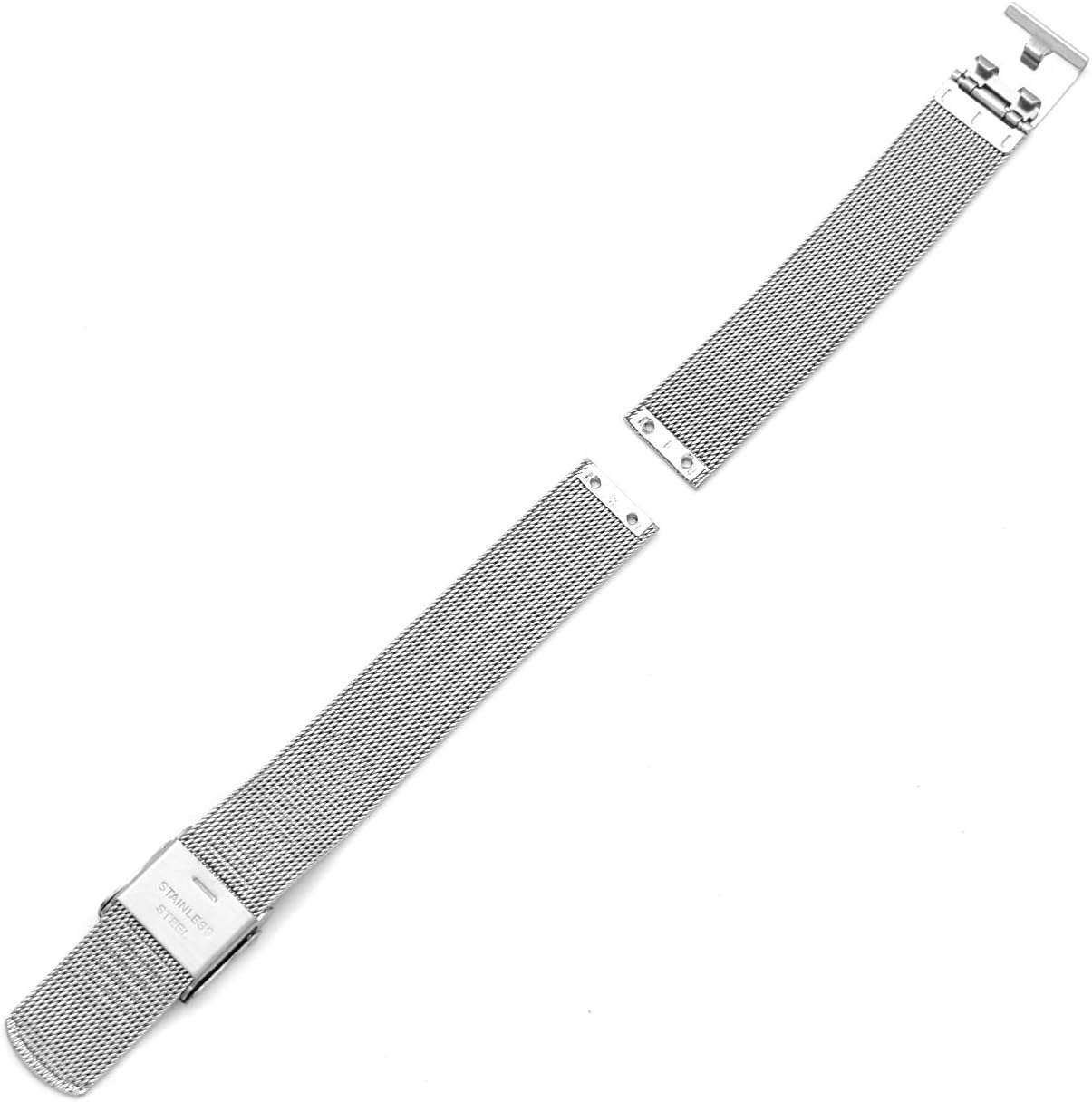 14mm Screwing Stainless Steel Watch Strap Replacement for Skagen (silver)