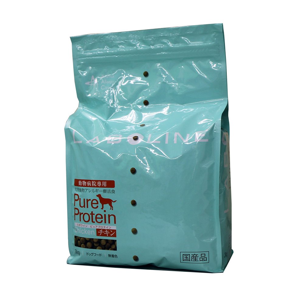 ラボライン ピュアプロテイン チキン 3kg ドッグフード 無着色 国産品