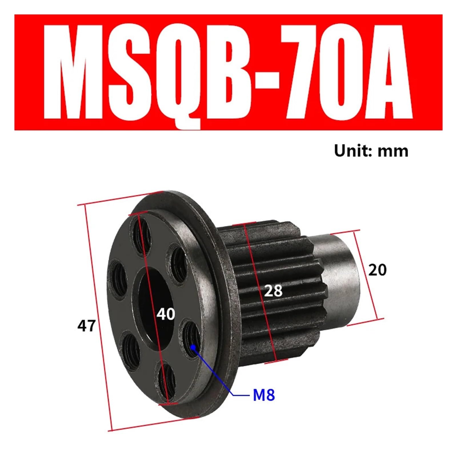 1pc Cylinder Gear | Angle Adjustable Pneumatic Rotary Table(MSQB-70A)