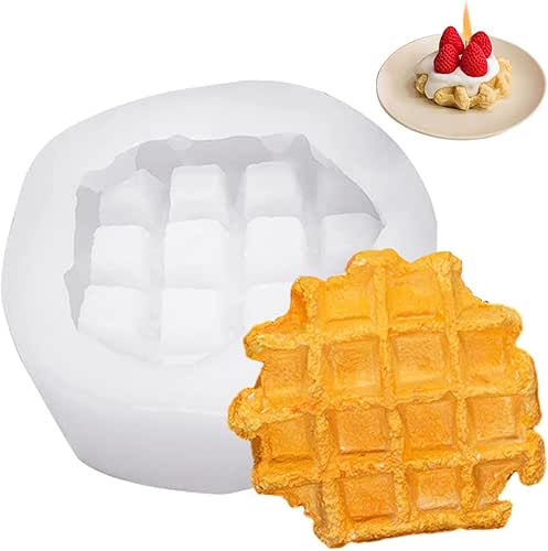 Large Waffle Silicone Mold Waffle Candle Molds Cake Mold Waffle-Shape
