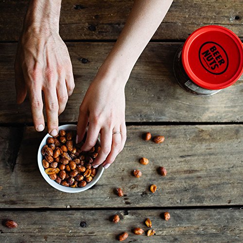 BEER NUTS Classic Nut Trio - Includes 1 Original Peanuts, 1 Almonds, 1 Cashews in Resealable Cans