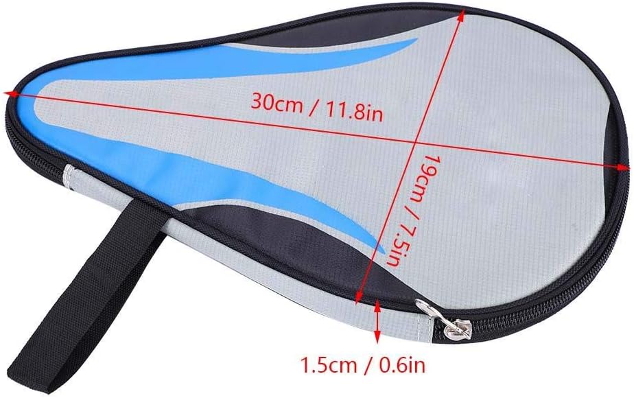 Ping Pong Paddle Case Oxford Table Tennis Rackets Bat Bag with Waterproof Material for Dust-Proof Waterproof Full Protection(Blue) : Sports & Outdoors