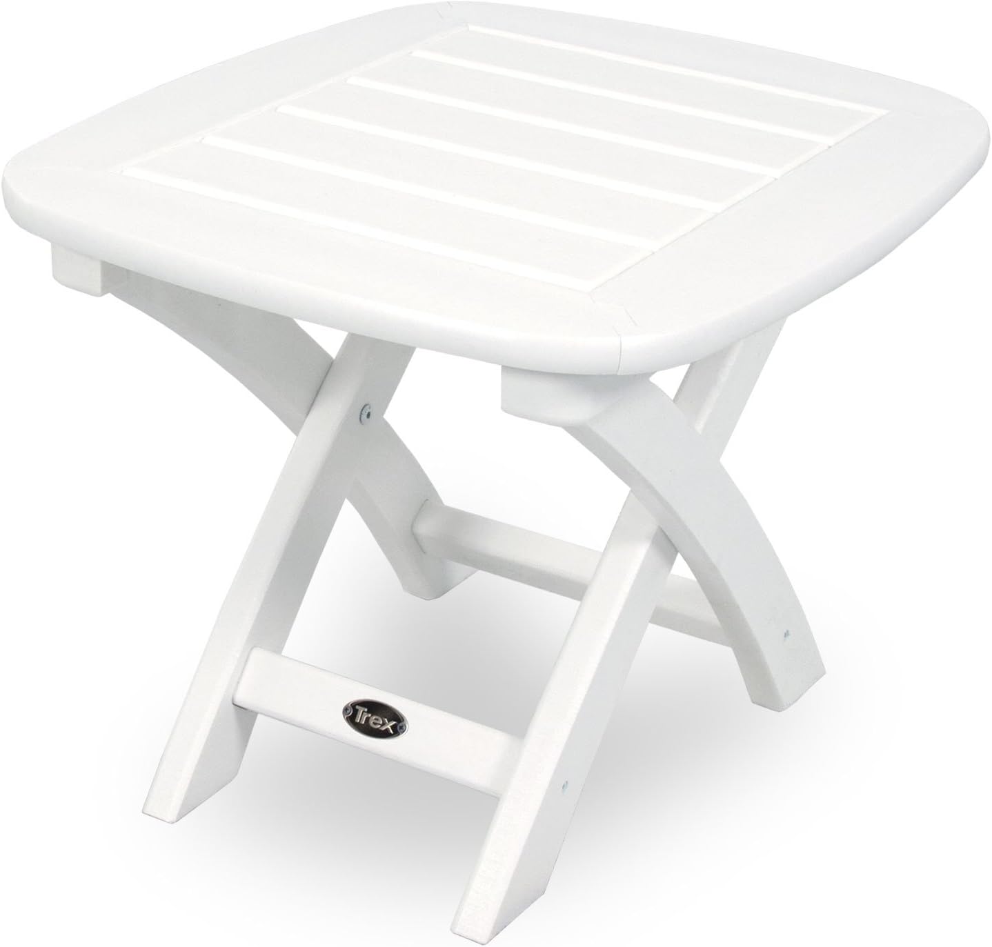 Trex Outdoor Furniture TXS121-1-CW Yacht Club 3-Piece Rocker Chair Set, Classic White