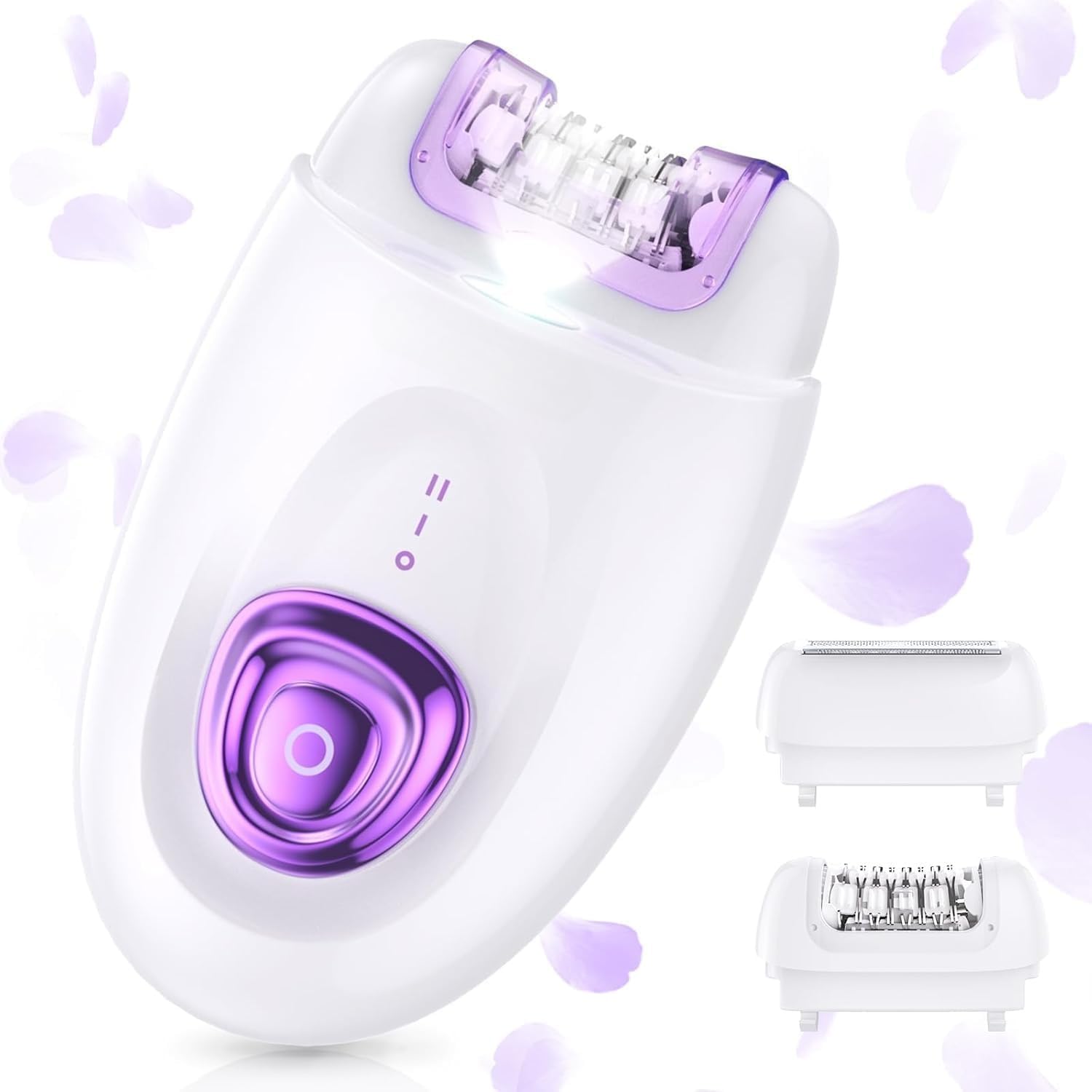 Epilatore, epilatore da donna, ricaricabile, a 2 velocità, con 36 pinzette, dispositivo di rimozione dei peli per gambe, viso, bikini, braccia, epilatore per viso e pelle liscia