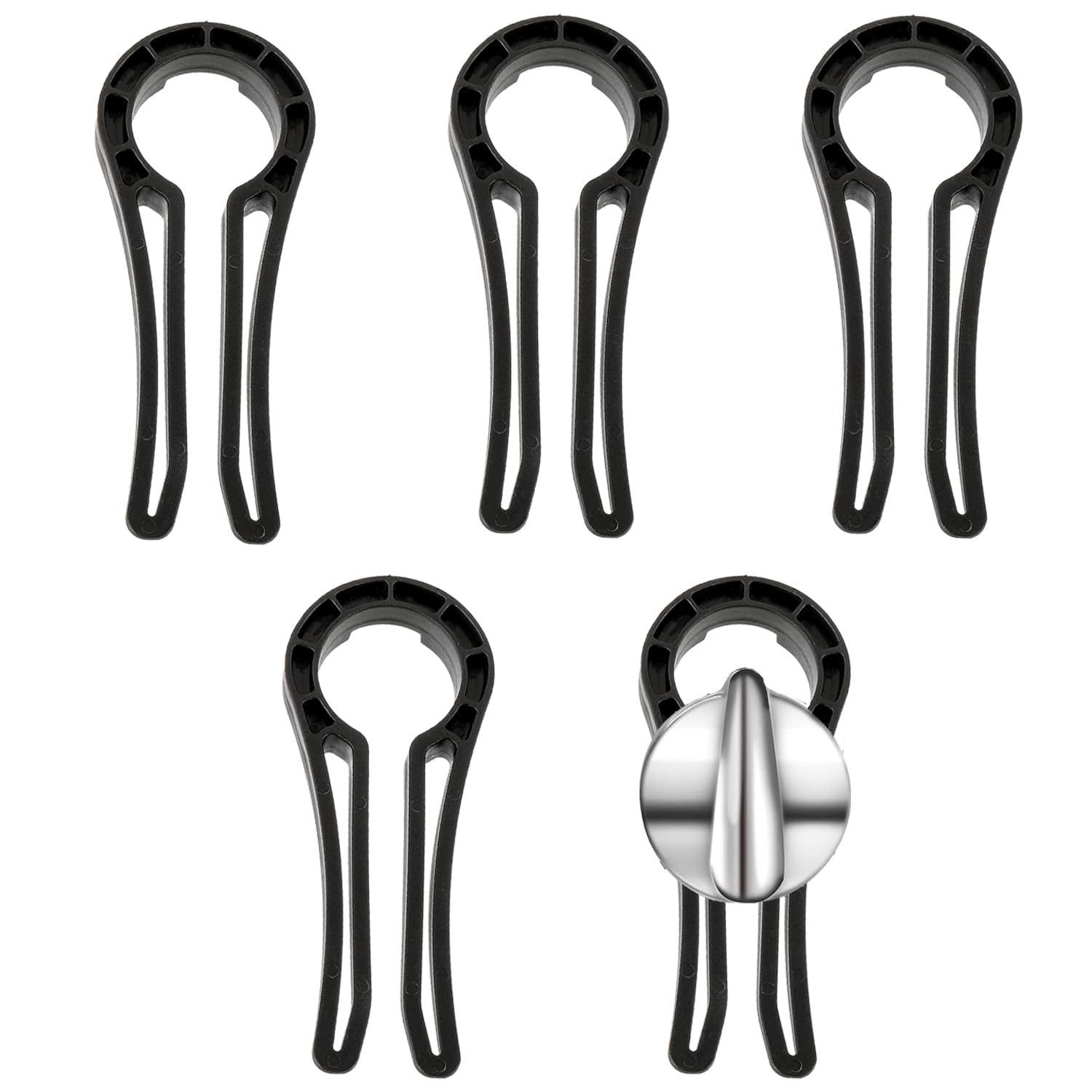 HUAREW Stove Knob Safety Covers for Child, Gas Stove Knob Locks, Oven Lock Child Safety Stove Guard Black, Stove Knob Safety Cover for Child and Pet (