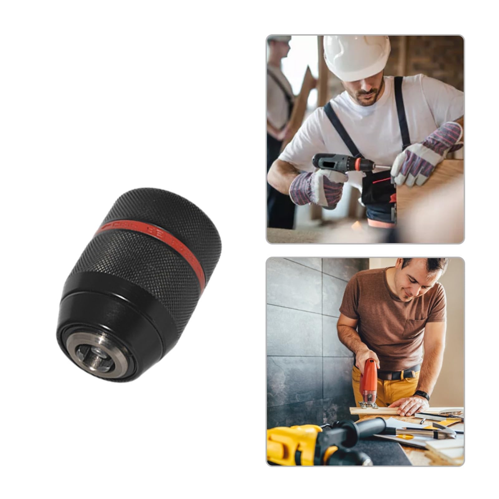 Metallo Heavy Duty 1/2-20UNF 13mm Mandrino autoserrante Codolo esagonale/SDS/Presa quadrata Adattatore femmina Strumento hardware professionale (Color : Chuck and SDS Plus)