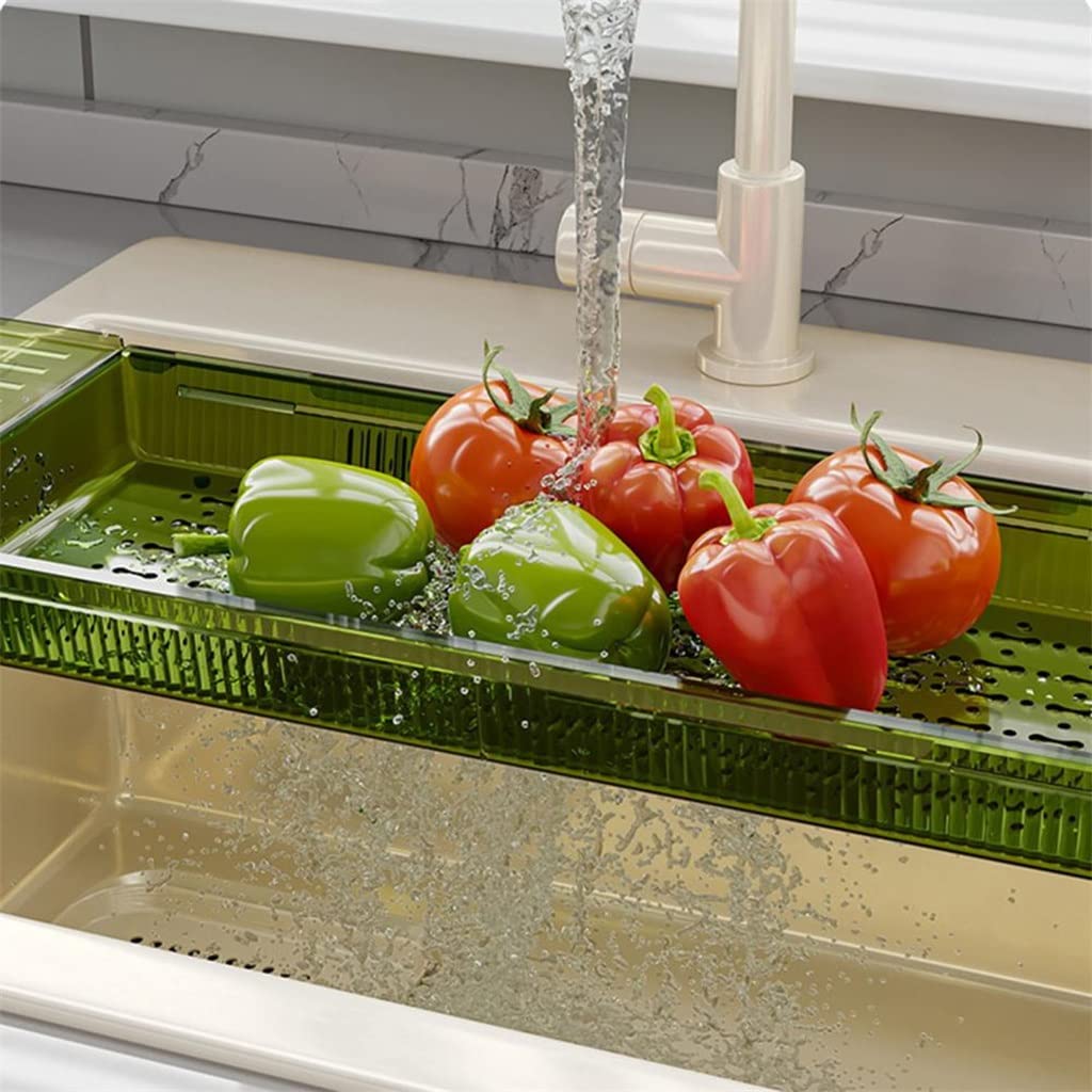 Bandeja extensible para bañera, estante de gran capacidad con drenaje rápido, ideal para relajación y experiencia de spa