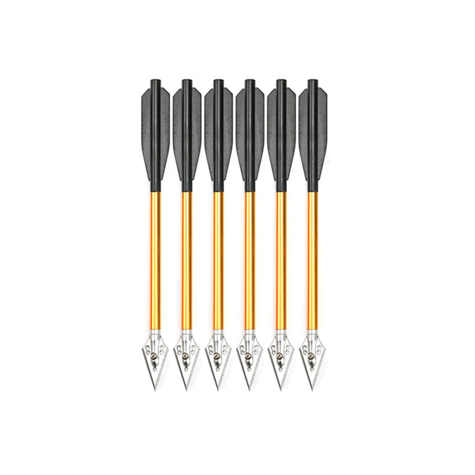 KURUGEILI Mini Crossbow Bolts - 6.7 Inch Sharp Metal Tip Arrows for Target Practice, Hunting Game & Outdoor Fishing - Durable & Reusable Bolts for Archery Enthusiasts
