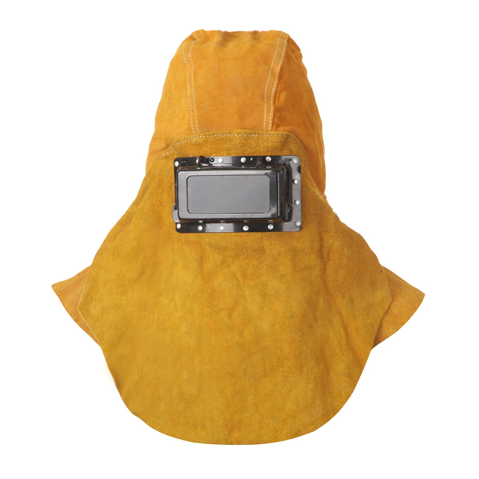 Kalttoy Welder Welding Helmet For Various Head Size Heat Flame Withstanding Face Cover For Welding Grinding Metalwork Leather Helmet