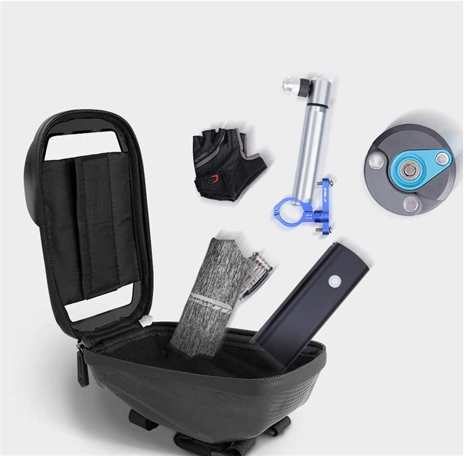 Borse per Biciclette. Borsa Anteriore for Manubrio di Bicicletta, Attrezzatura da Equitazione, Borsa, Tubo Superiore