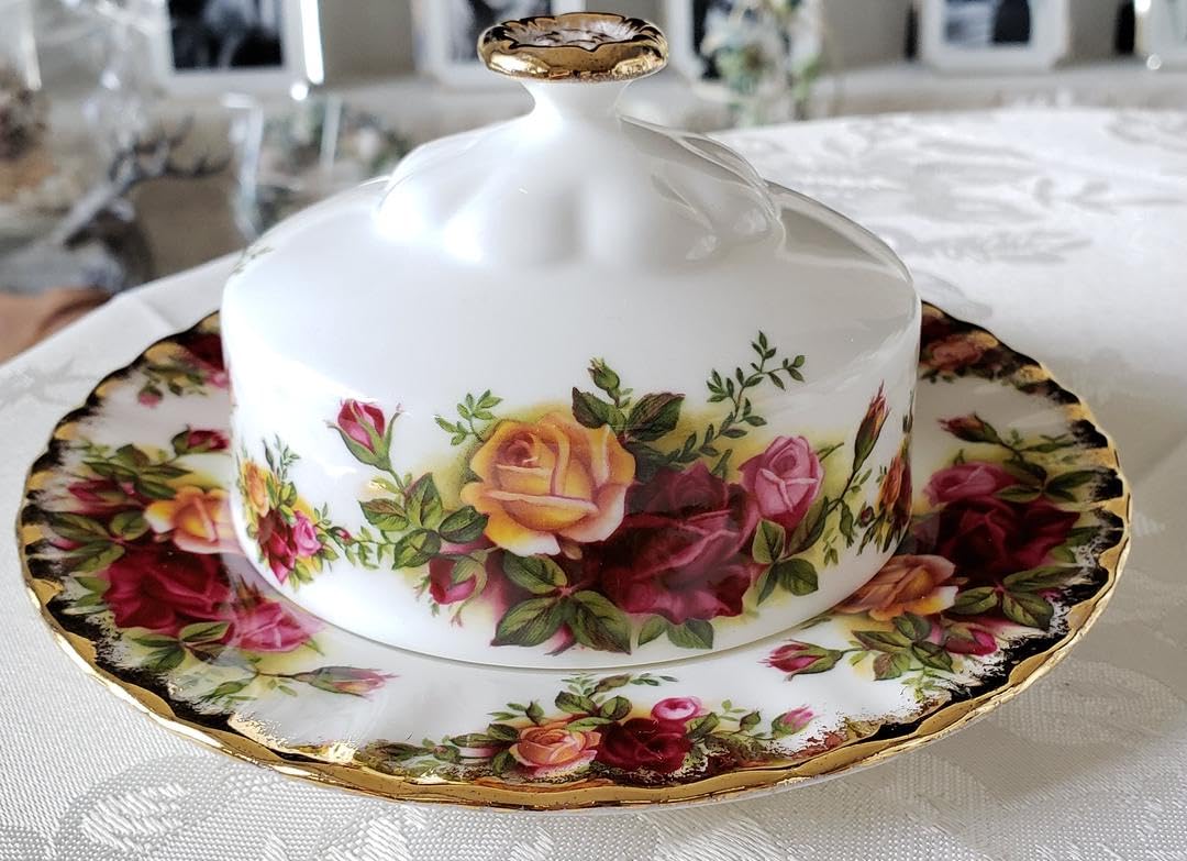 ロイヤルアルバート オールドカントリーローズ バターディッシュ