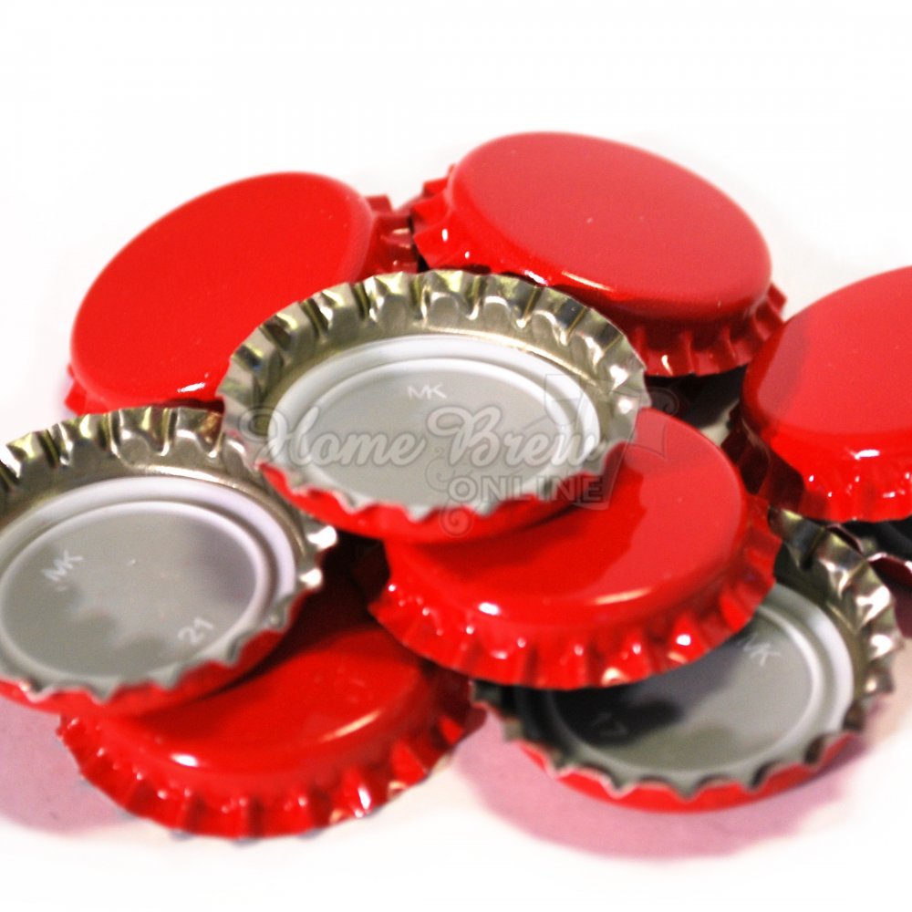 Home Brew Online Red 100Pk Red 26Mm Bottle Caps 100Pk