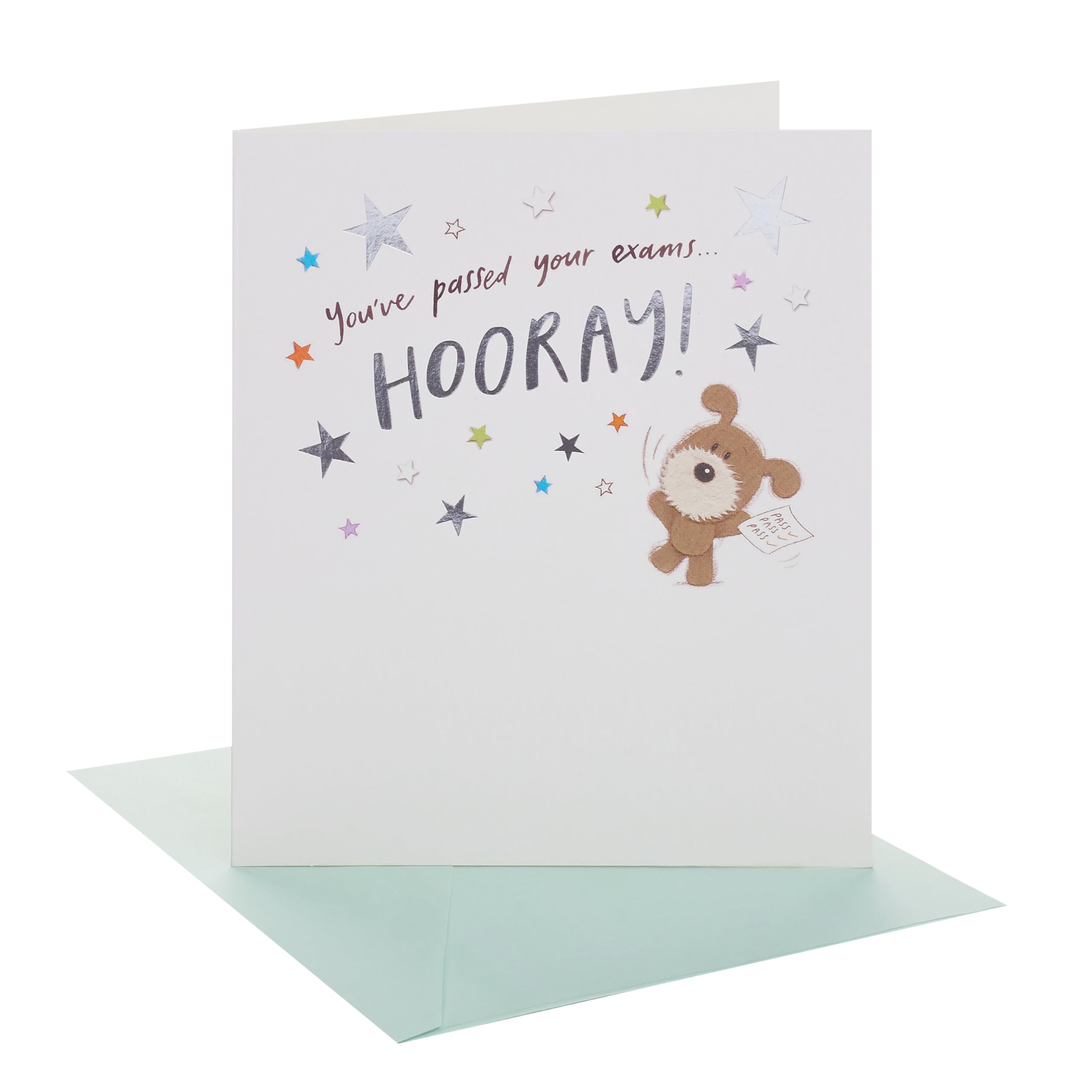 UK Greetings | Congratulations Card for Passing Exams | Congratulations/Proud of You | Her/Him | Stars Design | With Envelope | 15.9 x 18.4 cm