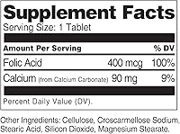 Vista 2 de 21st Century Tabletas de ácido fólico de 400 mcg, 250 unidades (paquete de 2)