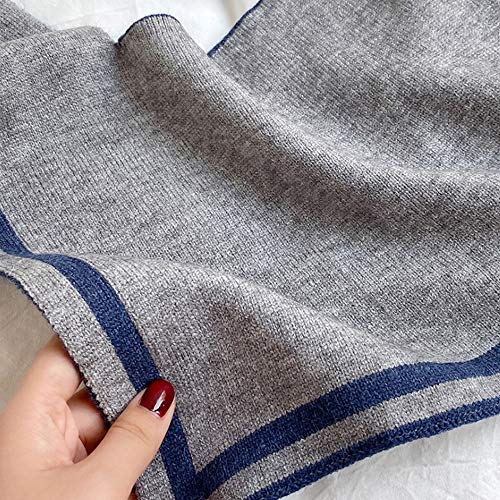 Elegtiskas Knitted Detachable Dickey Fake Collar Decorative Shawl Fasle Collar4