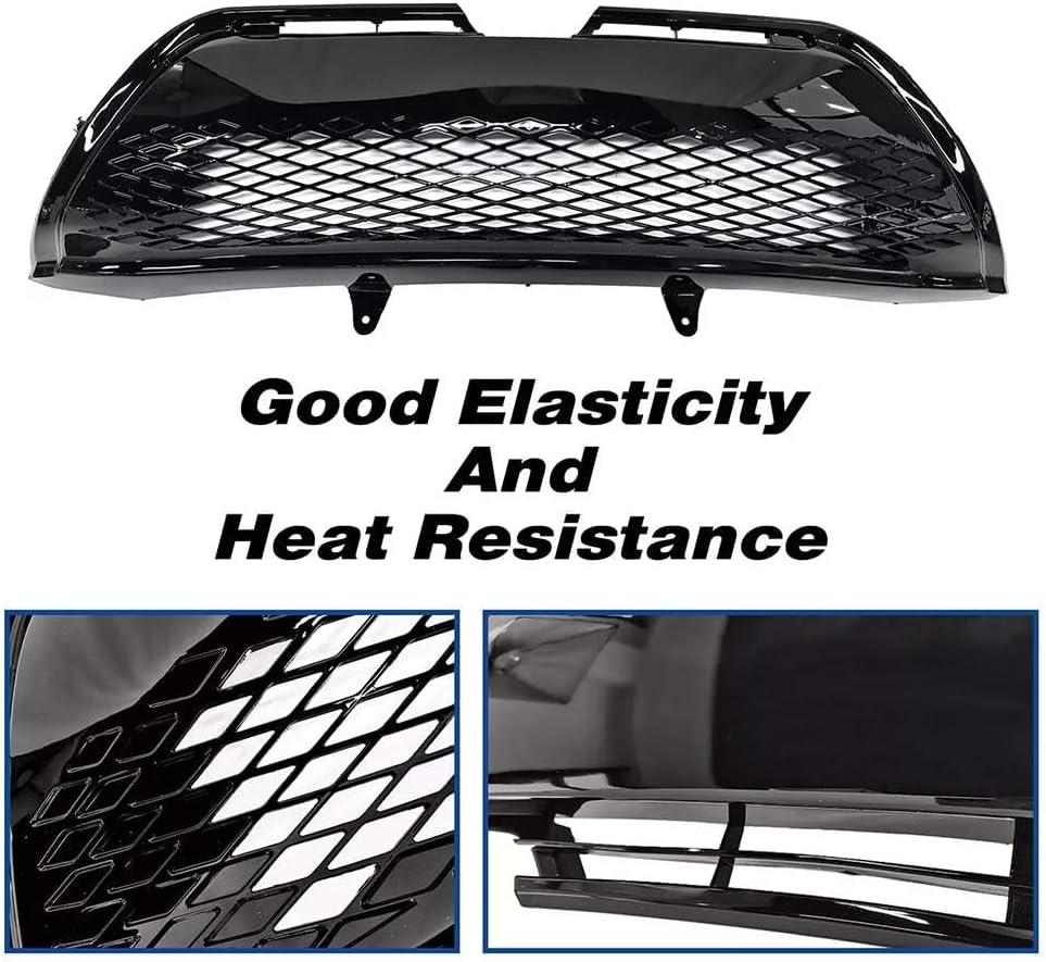 Bewild Front Bumper Grille Compatible with 2017 2018 2019 Toyota Corolla SE/XSE Sedan 4-Door Lower Grill Assembly ABS Black