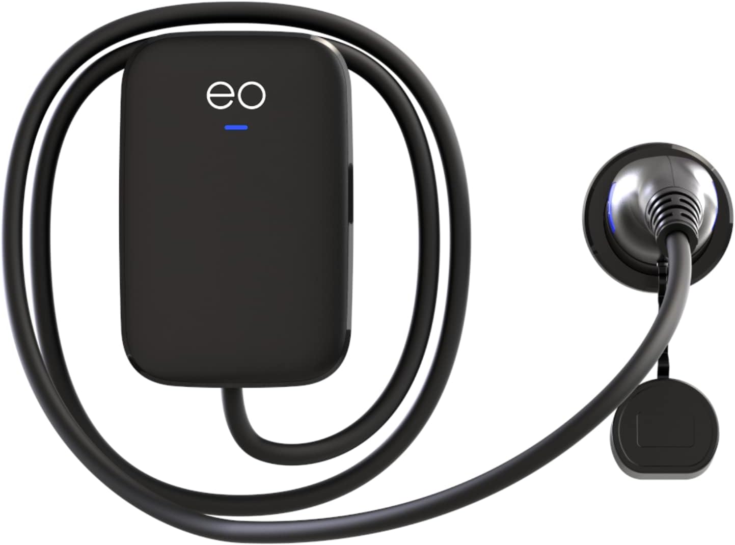 EO Mini Pro 3 Smart Electric Vehicle Charger : Tethered 7kW Home Car Charging Socket with Cable, 32A Plug-In Point, Compatible with All Type 2 Models of EV Vehicle, Installed Indoor Or Outdoor – Black
