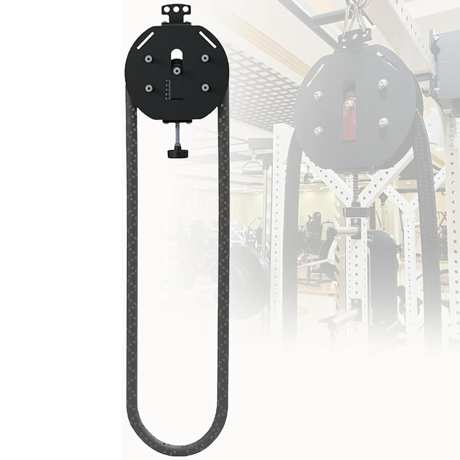 Allenatore di Corda Senza fine, Sistema di Allenamento Fitness con Corda da trazione, Sistema di Cavi con puleggia sospesa e Resistenza Regolabile, per la Resistenza Muscolare, Allenamento