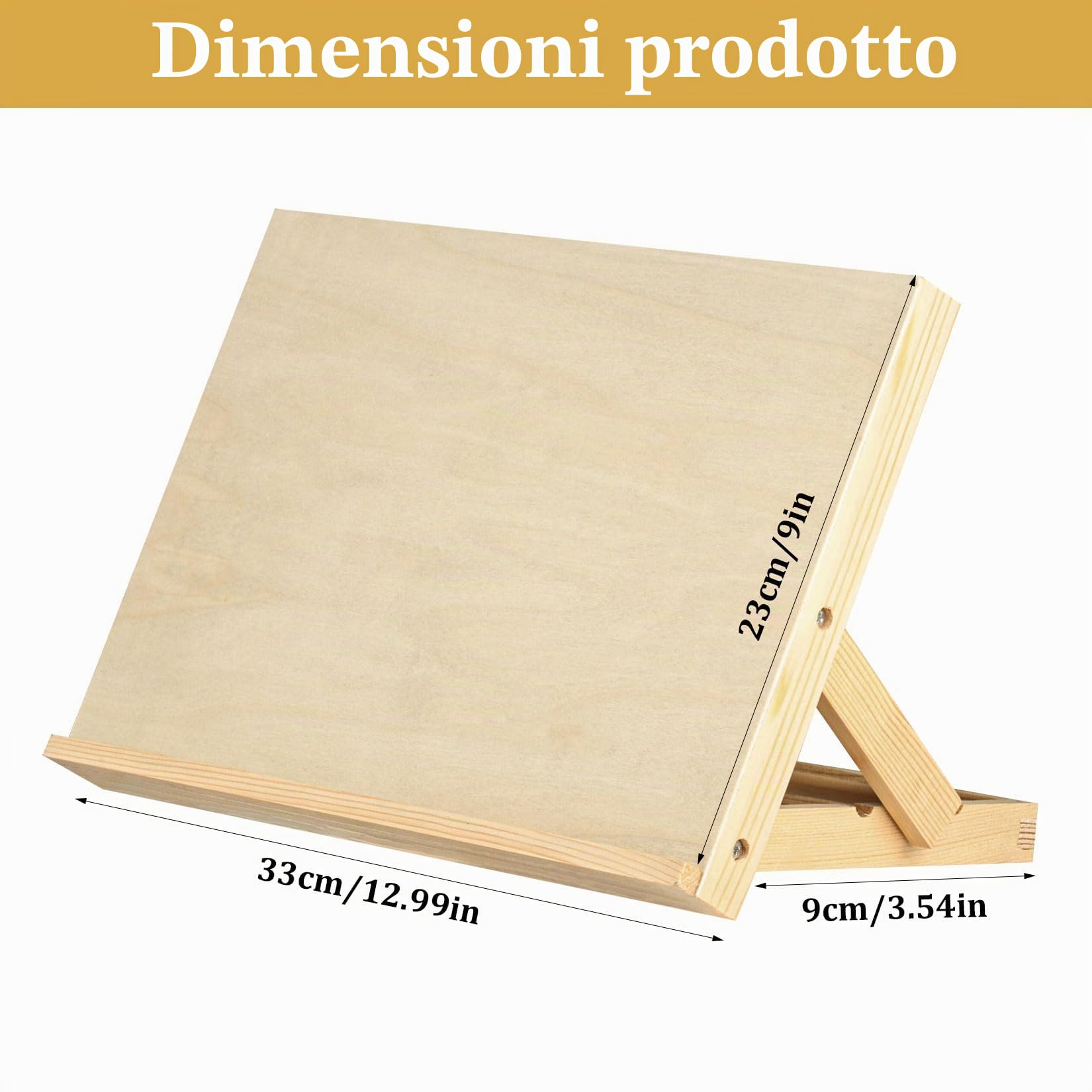 Cavalletto Pittura da Tavolo da Disegno, Cavalletti in Legno Regolabile, Cavalletto Legno Pieghevole, Cavalletti da Pittura Portatile per Artista, Scrivania, Artigianali, Tavole, Schizzi