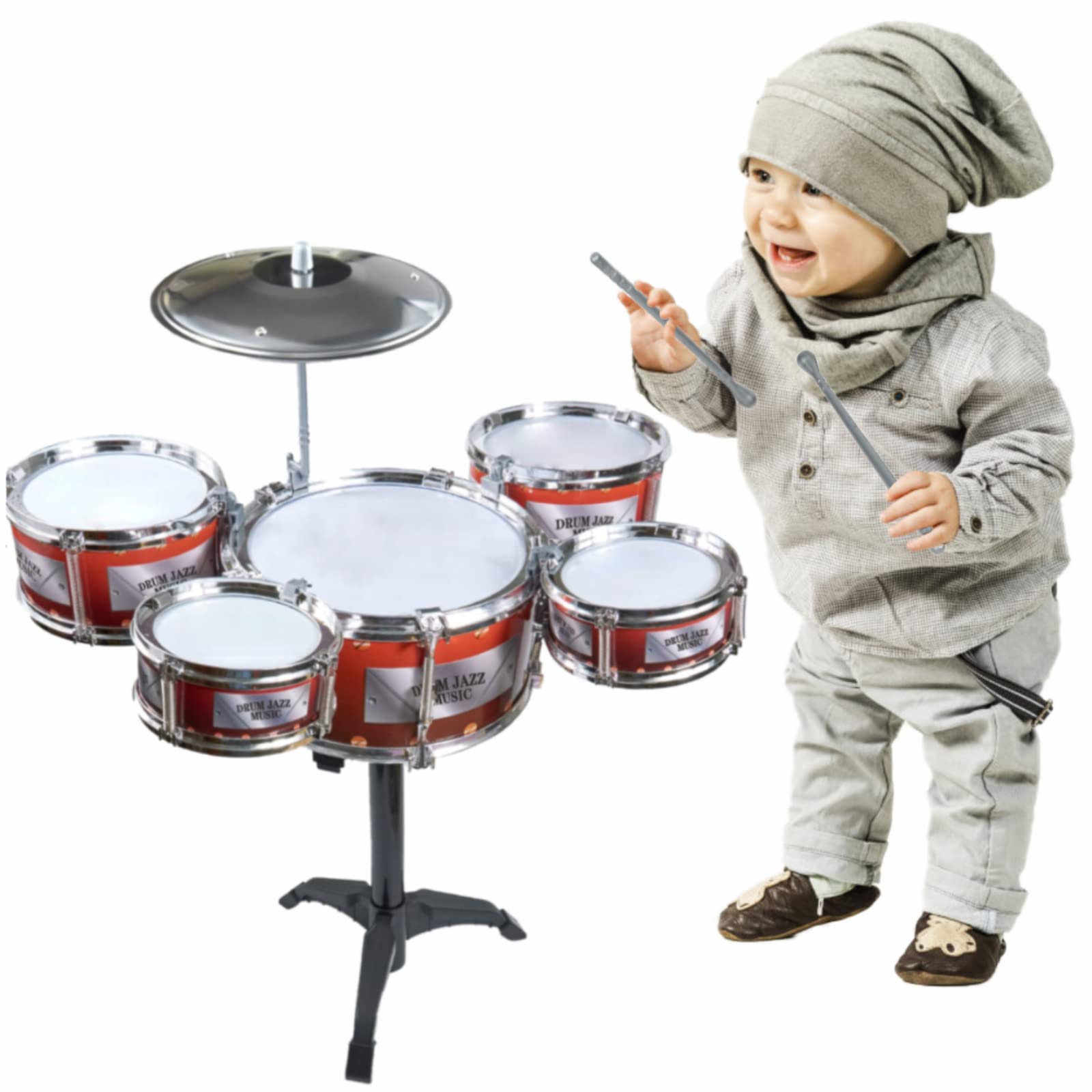 Buy Toddlers Drum Set, Playtron Small Baby Drum Set Child Mini Musical