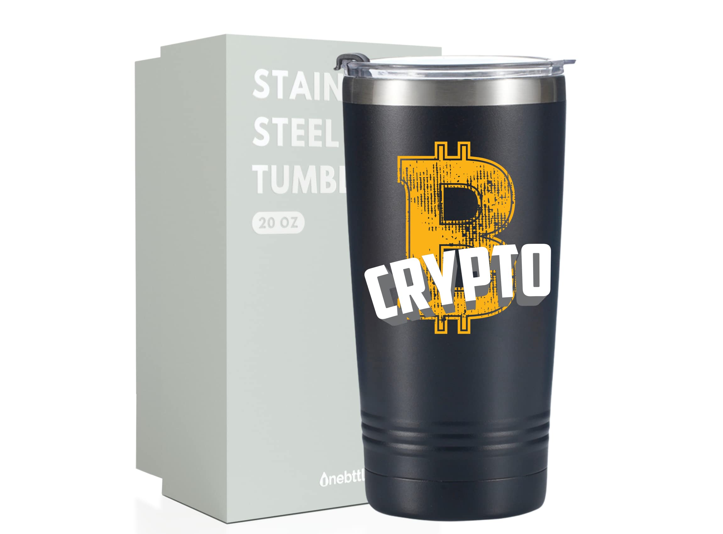 Amazon.com | Onebttl Crypto Gifts for Men, Crypto Currency Gifts 20oz  Stainless Steel Insulated Tumbler with Spill-Proof Lid, Funny Gifts for  Crypto Lovers, Investment Gift, Gift Card and Box Included: Tumblers &