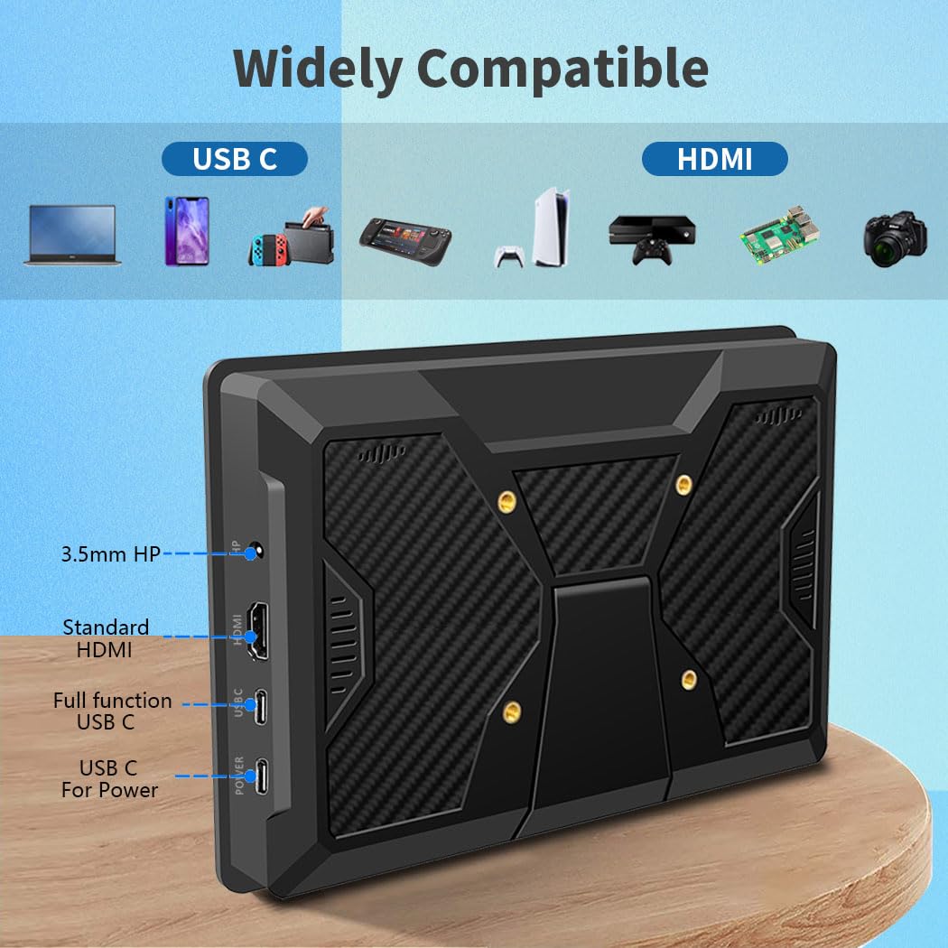 【未使用】52Pi 10.1インチ ポータブルモニター 1280×800 IPS Amazon.co.jp: Magedok 10.1インチタッチスクリーンミニモニター、IPS