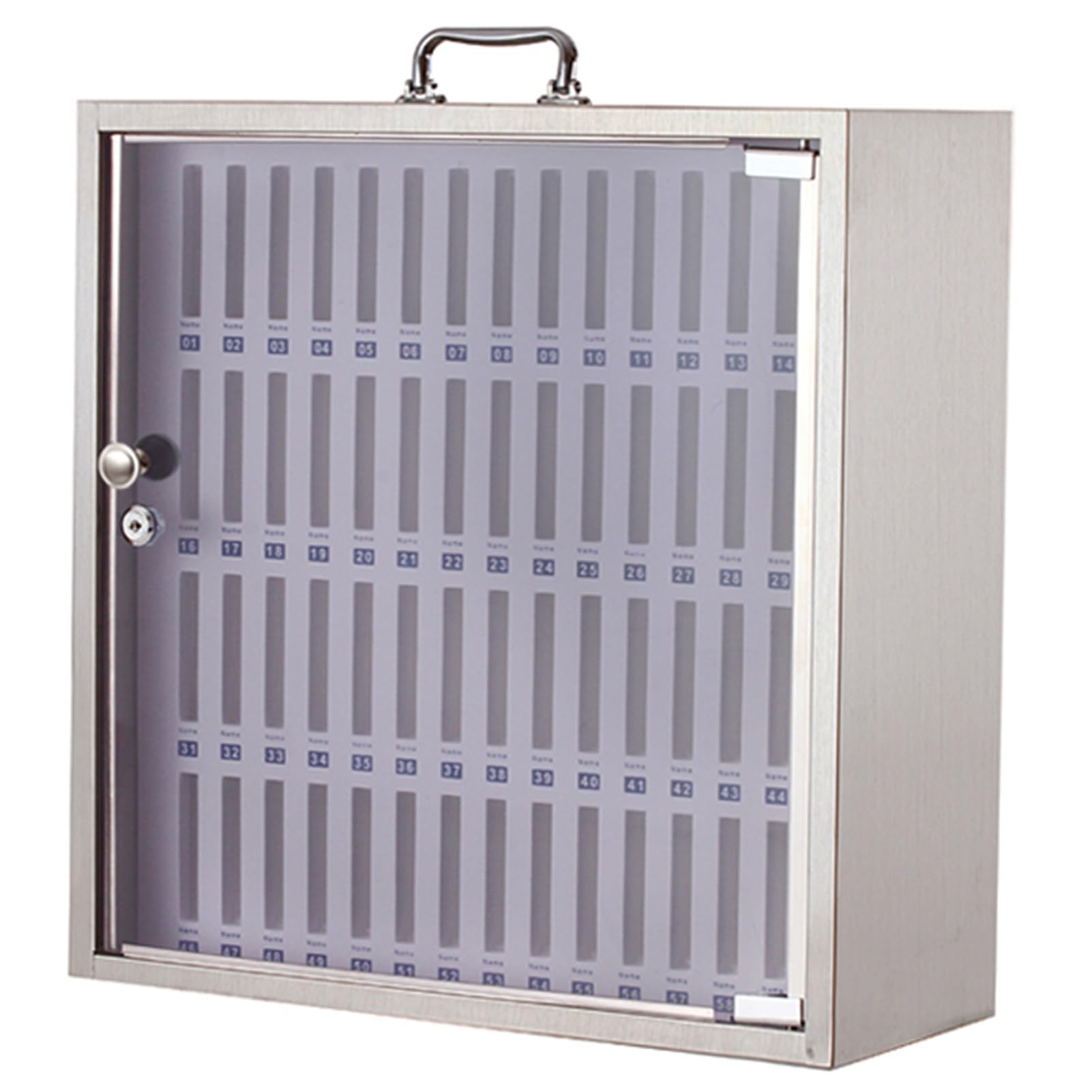 Cell Phone Cabinet Silver Storage Locker Box Free-Standing Or Wall-Mounted Perfect For Schools, Offices & Classrooms (Size : 60 slots)