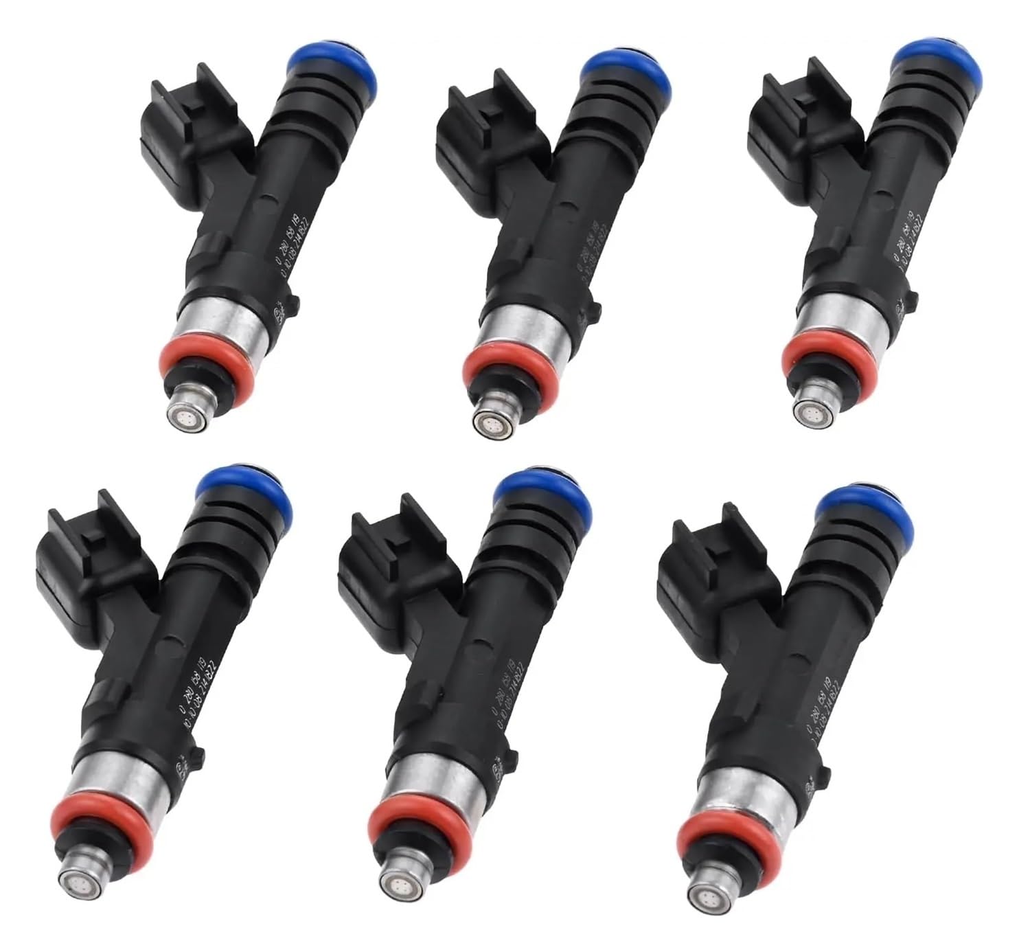 Car Petrol Injector 6 Pcs 0280158119 Fuel Injectors for Jeep for Wrangler 3.8L 2008-2010 for Grand for Caravan for Chrysler for Town for Country