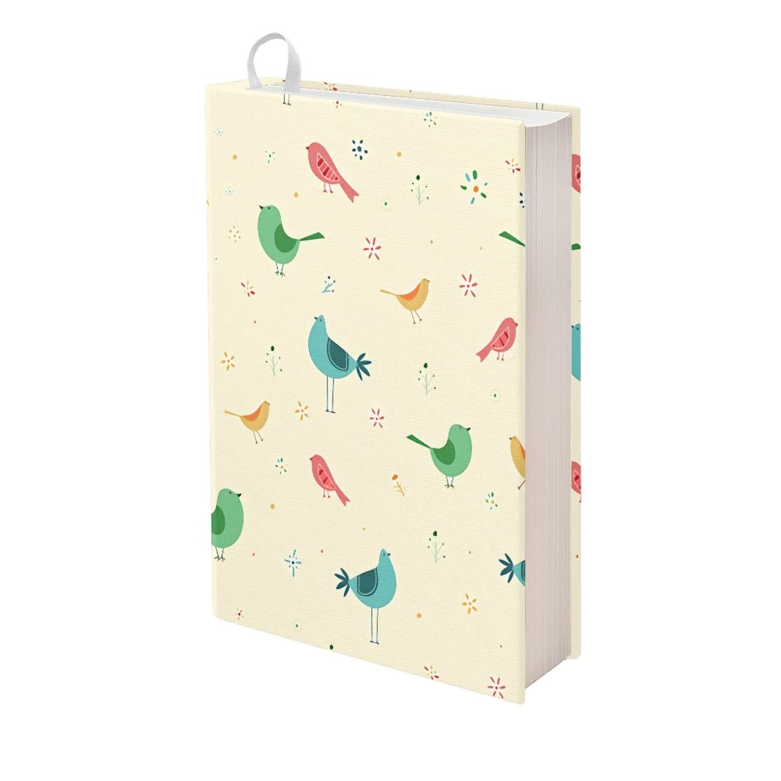 Kuiaobaty Cute Birds Book Sleeve Cover for Book Lovers, Colorful Bird Print Slip on Cover Jackets for School Book, Novel — image 1