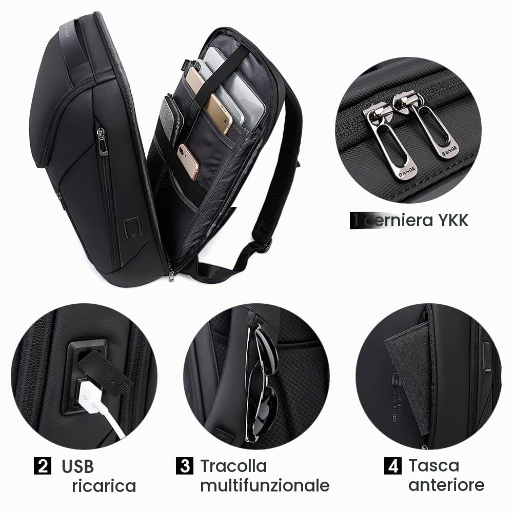 BanGe 2517 Zaino per computer portatile Unisex - Adulto (Pacco da 1)