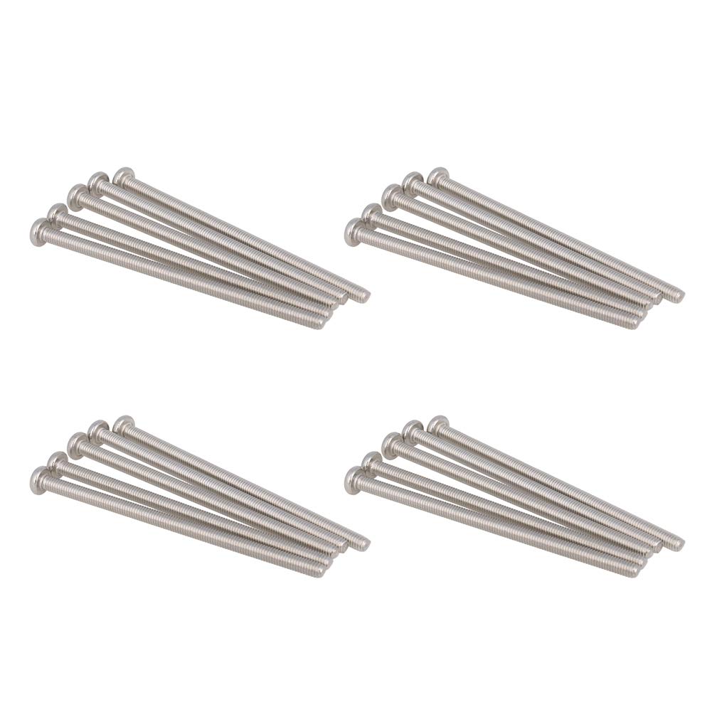 M4x80mm Machine Screws Pan Phillips Cross Head Screw 304 Stainless Steel Fasteners Bolts 20Pcs