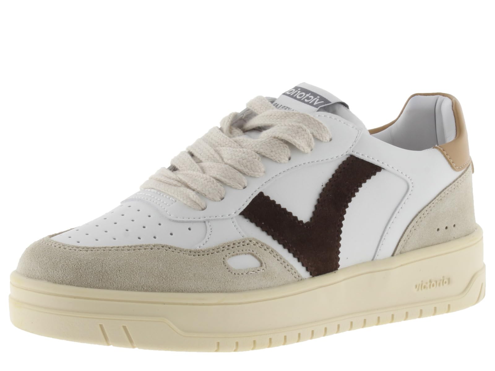 victoria Sneaker Unisex Seúl Effetto Pelle & Parti Colorati & in Camoscio 1257101 per Adulto Taupe 38