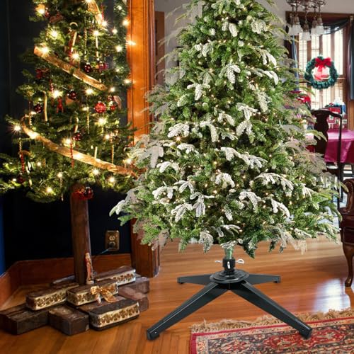 Soporte resistente para árbol de Navidad con base de hierro estable y ajustable 5