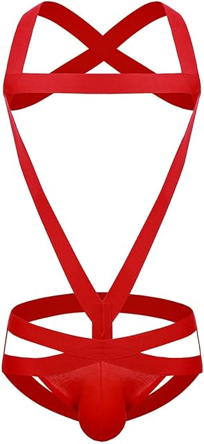 YUHAOTIN Sexy Mens Boxers Men's Sexy Buttock Exposing Double Thong Cotton Bondage Thong Tight Underwear Sausage Sexy Mens Boxers Sexy Men Outfit