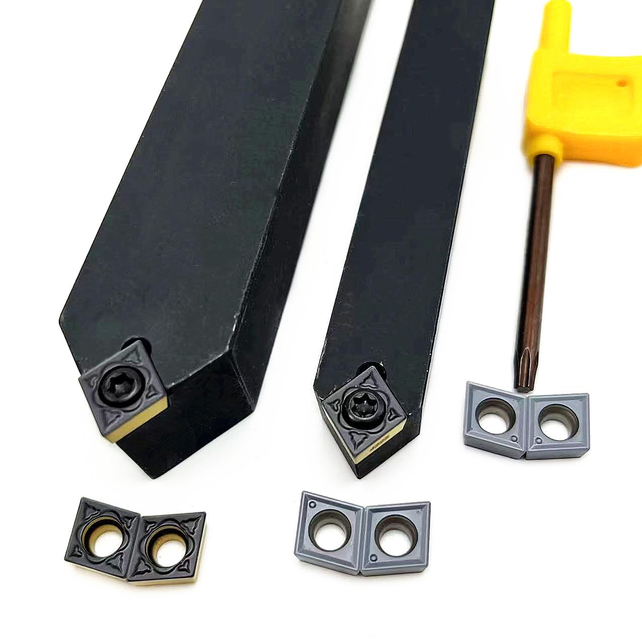 1 pz SCMCN1212H09 SCMCN1616H09 SCMCN2020K09 SCMCN2525M09 indicizzabile Tornio in carburo portautensili con 10 inserti di ricambio CCMT09T304 (SCMCN2525M09) (SCMCN16111) 6H09)