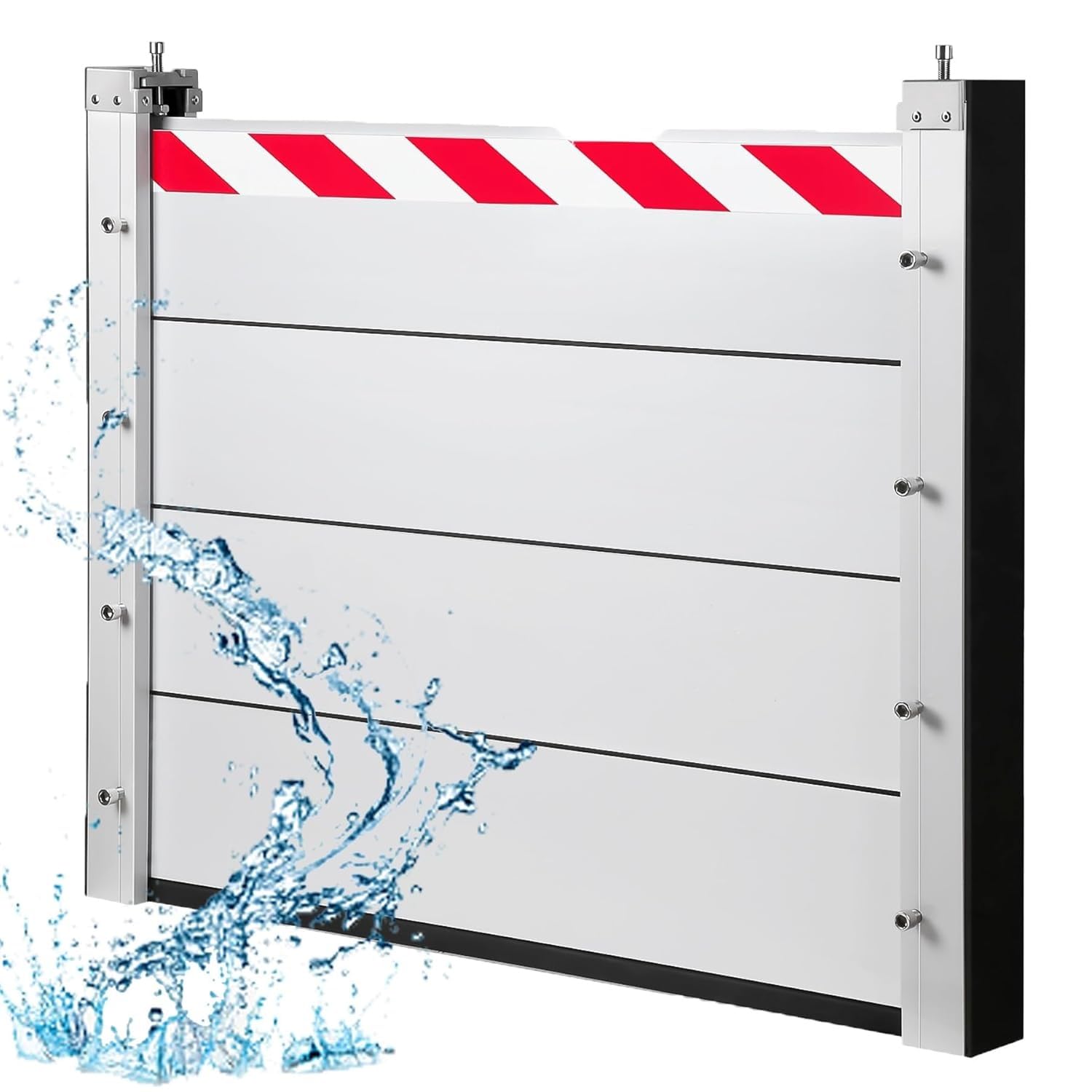 Barrière anti-inondation pour portail et entrée pour stopper l'eau de pluie