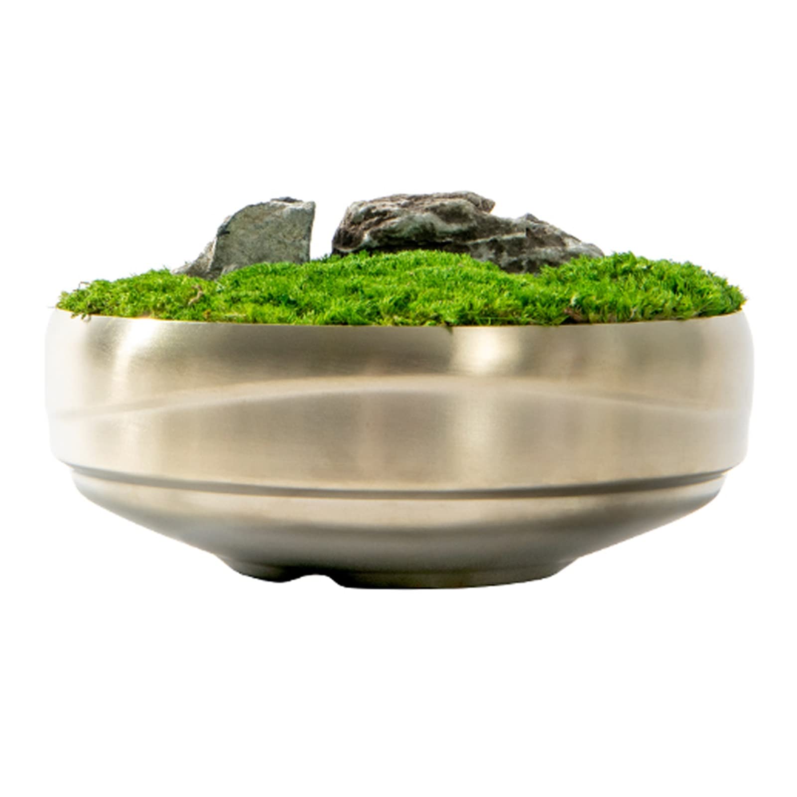 Árbol bonsái Artificial Bonsái Artificial, Musgo Verde Falso, Planta Verde Artificial, bonsái for Mesa de Centro, Adornos de decoración de Escritorio Decoración de Plantas Falsas(L)