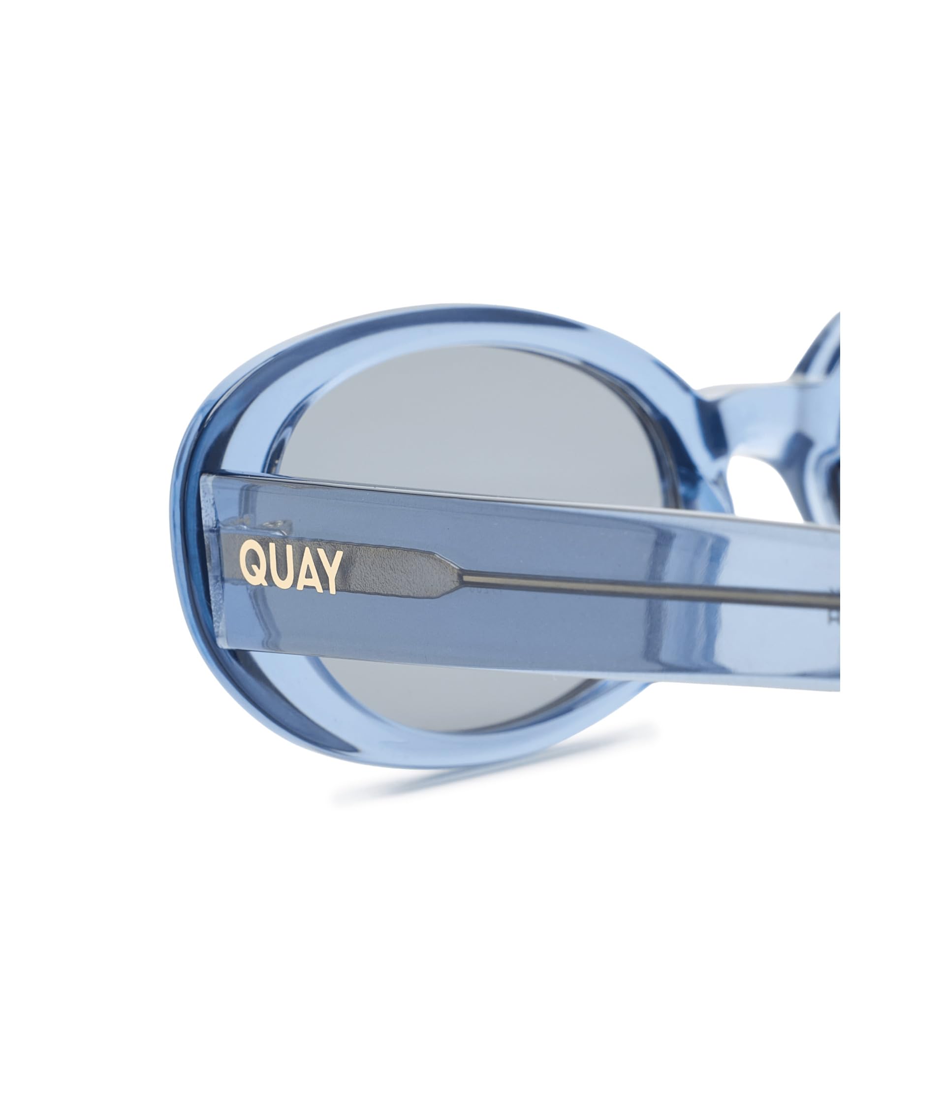 QUAY - Occhiali da sole da donna in feltro, lenti occhi di gatto con protezione UV