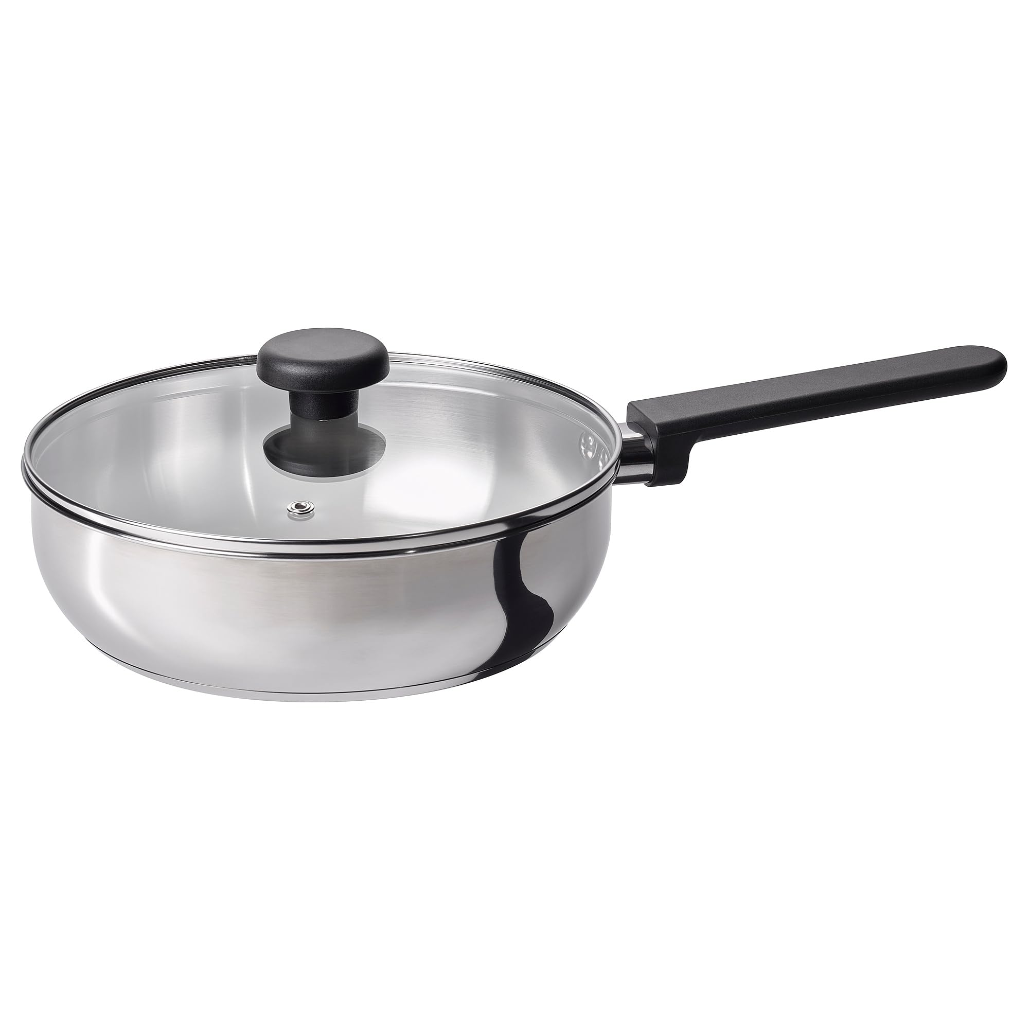 Sauteuse avec couvercle verre 24 cm MIDDAGSMAT acier inoxydable