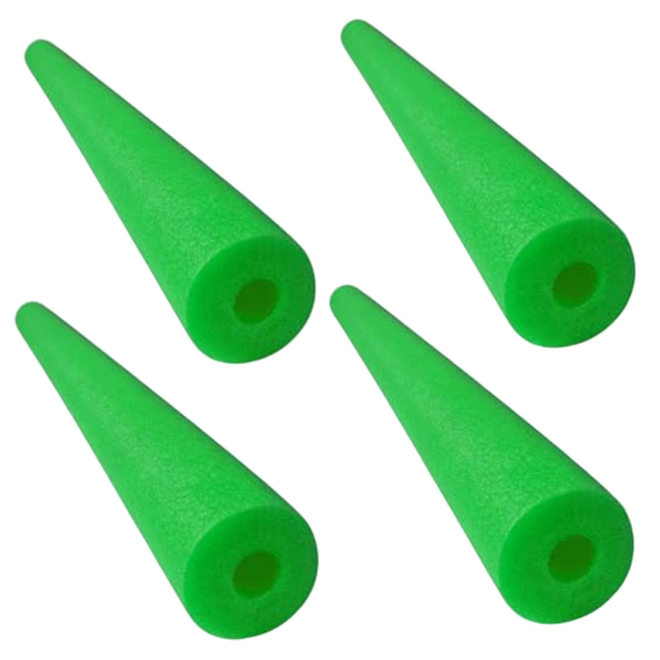 Pool-Nudeln aus Schaumstoff, Schaumstoff-Pool-Schwimmnudeln, 4 Stück, hohl, leicht, Auftrieb, Schwimmhilfe für Kinder, 149, 9 cm, grün