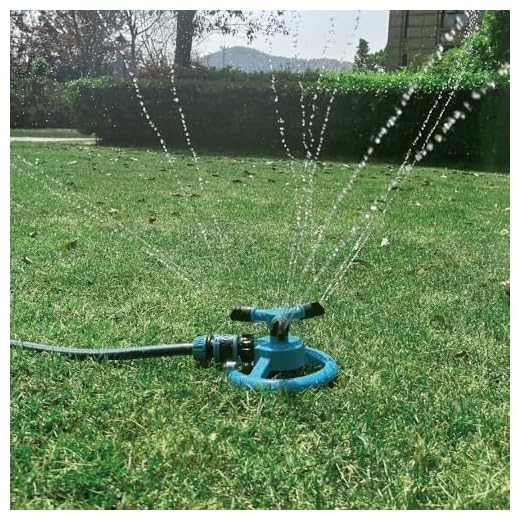 Kadaon Lawn Sprinkler Automatic Garden Water Sprinklers Lawn Irrigation System Large Area Coverage Rotation 360 Degree
